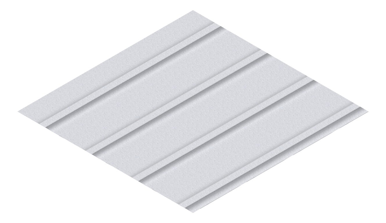 3D Presentation Image of Metal SheetCladding Fielders Finesse Cadence265 ZincalumeSteel