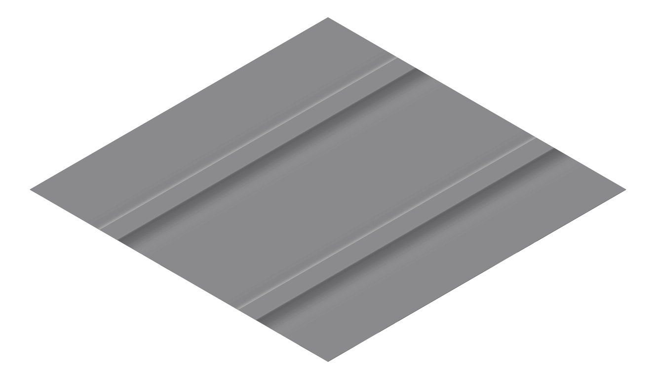 3D Presentation Image of Metal SheetCladding Fielders Finesse Cadence465 BasaltMatt
