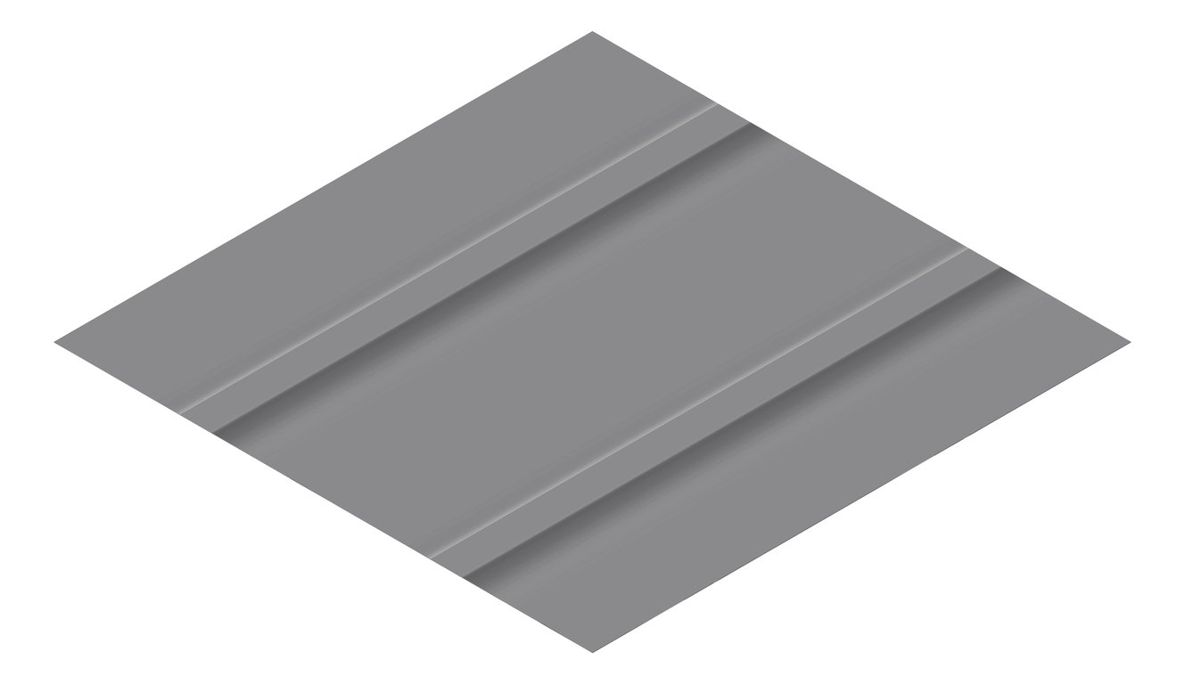 3D Presentation Image of Metal SheetCladding Fielders Finesse Cadence465 Basalt