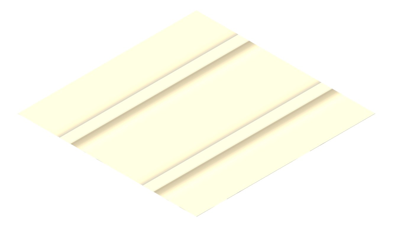 3D Presentation Image of Metal SheetCladding Fielders Finesse Cadence465 ClassicCream