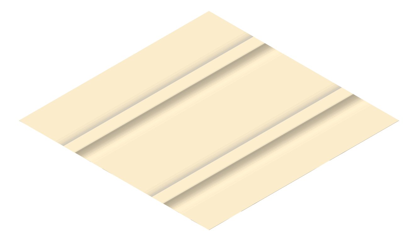 3D Presentation Image of Metal SheetCladding Fielders Finesse Cadence465 Paperbark