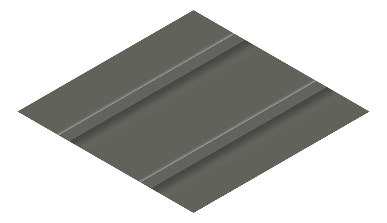 3D Presentation Image of Metal SheetCladding Fielders Finesse Cadence465 WoodlandGrey