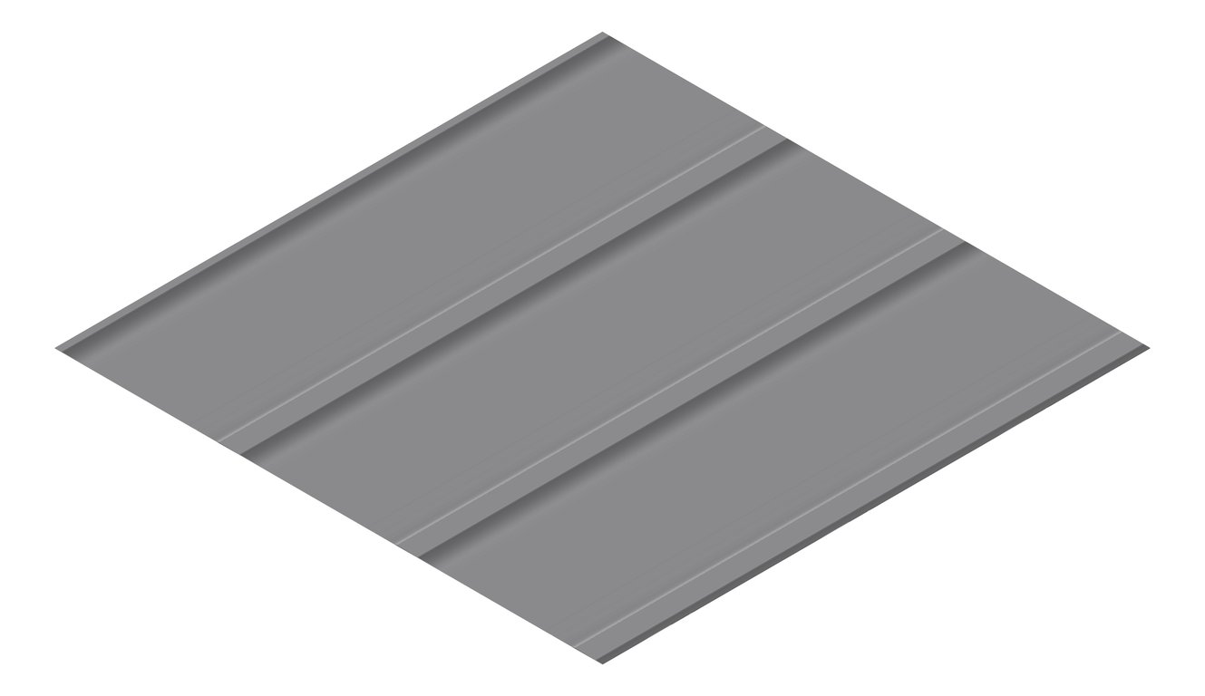 3D Presentation Image of Metal SheetCladding Fielders Finesse Grandeur325 BasaltMatt