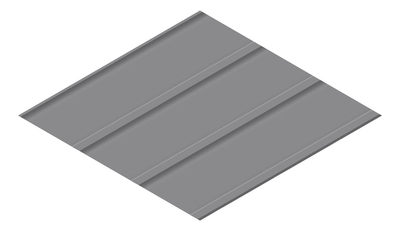 3D Presentation Image of Metal SheetCladding Fielders Finesse Grandeur325 Basalt