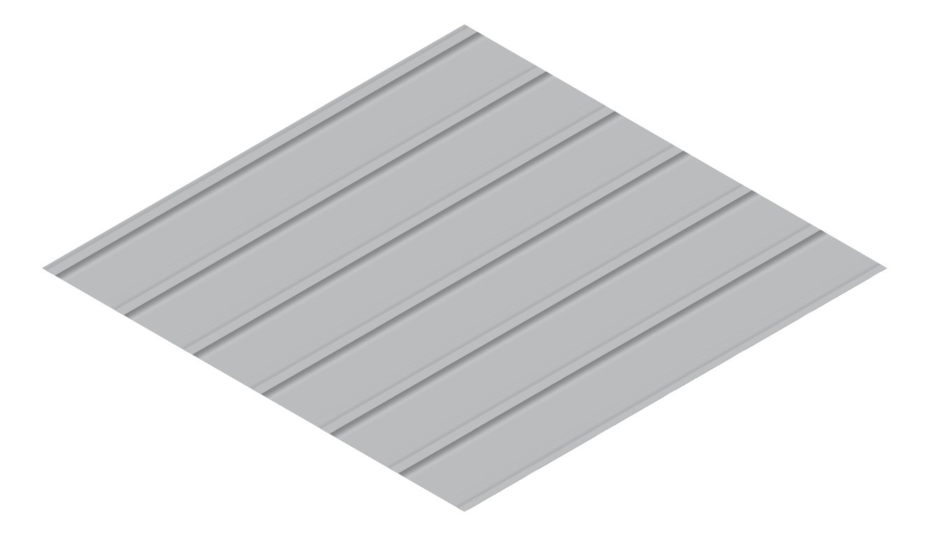 3D Presentation Image of Metal SheetCladding Fielders Finesse Grandeur325 Bluegum