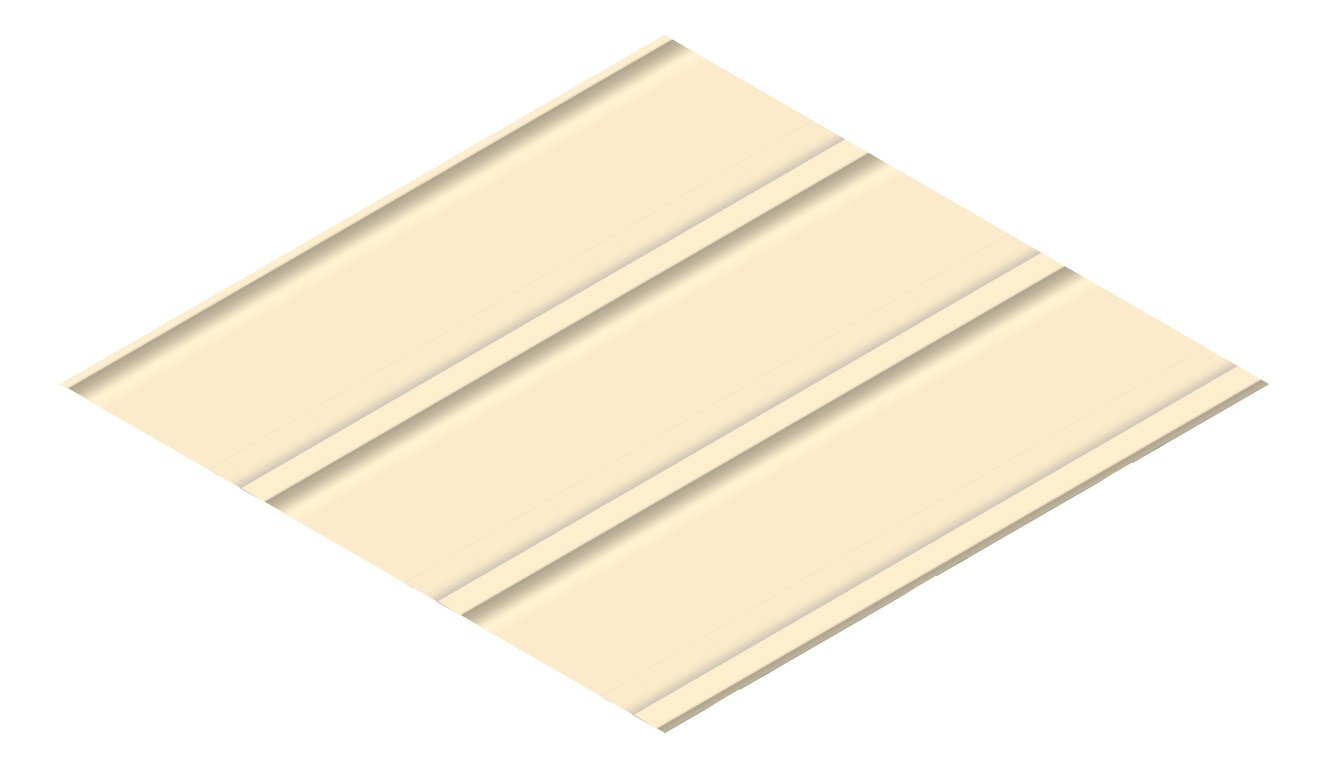 3D Presentation Image of Metal SheetCladding Fielders Finesse Grandeur325 Paperbark