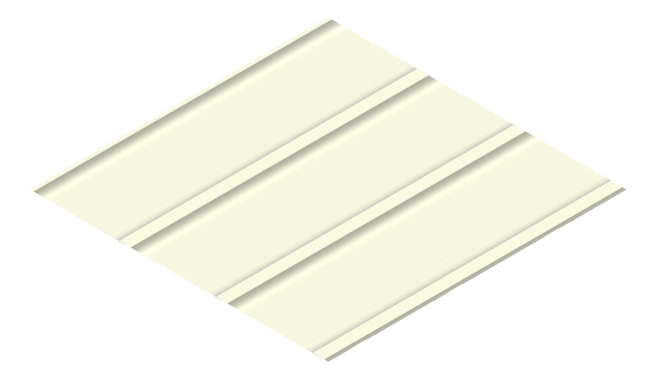 3D Presentation Image of Metal SheetCladding Fielders Finesse Grandeur325 Rhea