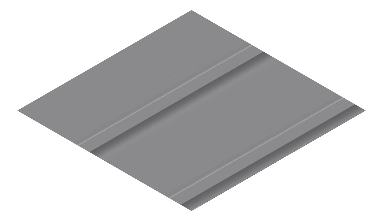 3D Presentation Image of Metal SheetCladding Fielders Finesse Grandeur525 Basalt