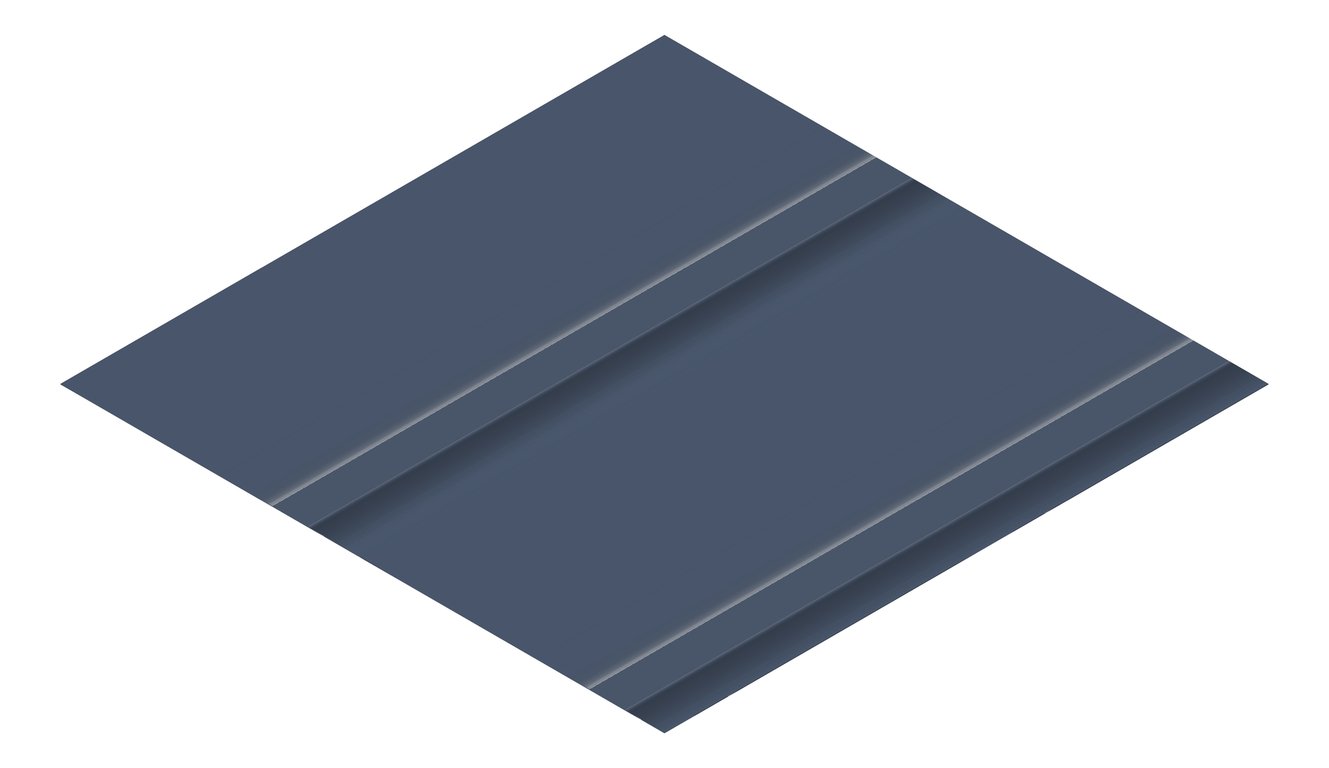 3D Presentation Image of Metal SheetCladding Fielders Finesse Grandeur525 DeepOcean