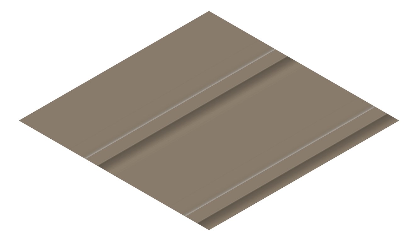 3D Presentation Image of Metal SheetCladding Fielders Finesse Grandeur525 Jasper