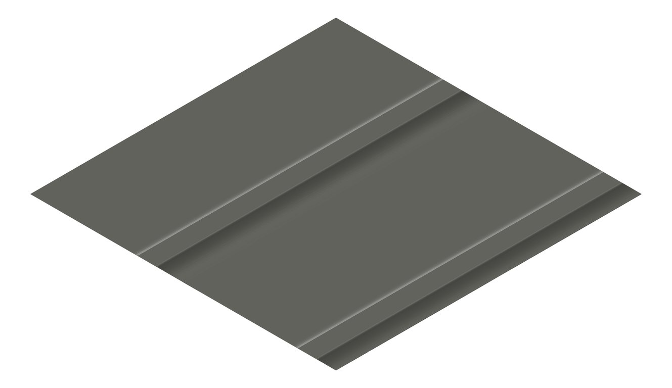 3D Presentation Image of Metal SheetCladding Fielders Finesse Grandeur525 WoodlandGrey