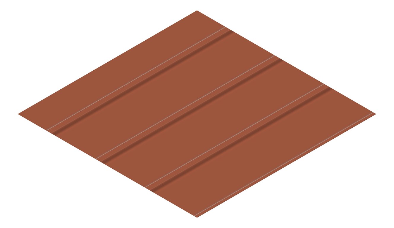 3D Presentation Image of Metal SheetCladding Fielders Finesse NeoRoman275 Aries