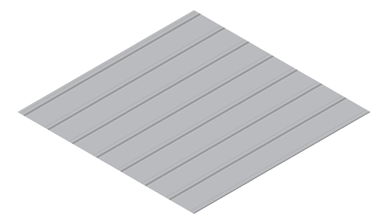 3D Presentation Image of Metal SheetCladding Fielders Finesse NeoRoman275 BluegumMatt