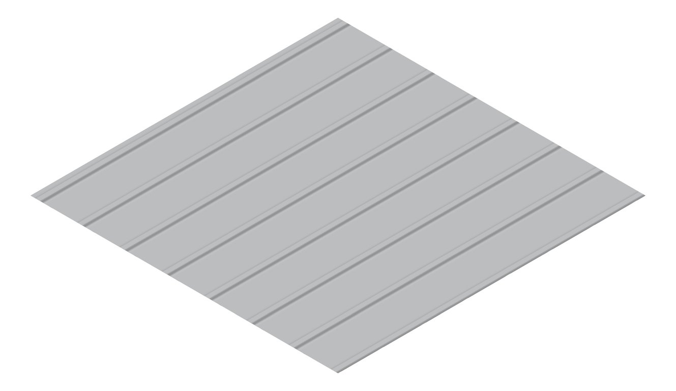 3D Presentation Image of Metal SheetCladding Fielders Finesse NeoRoman275 Bluegum