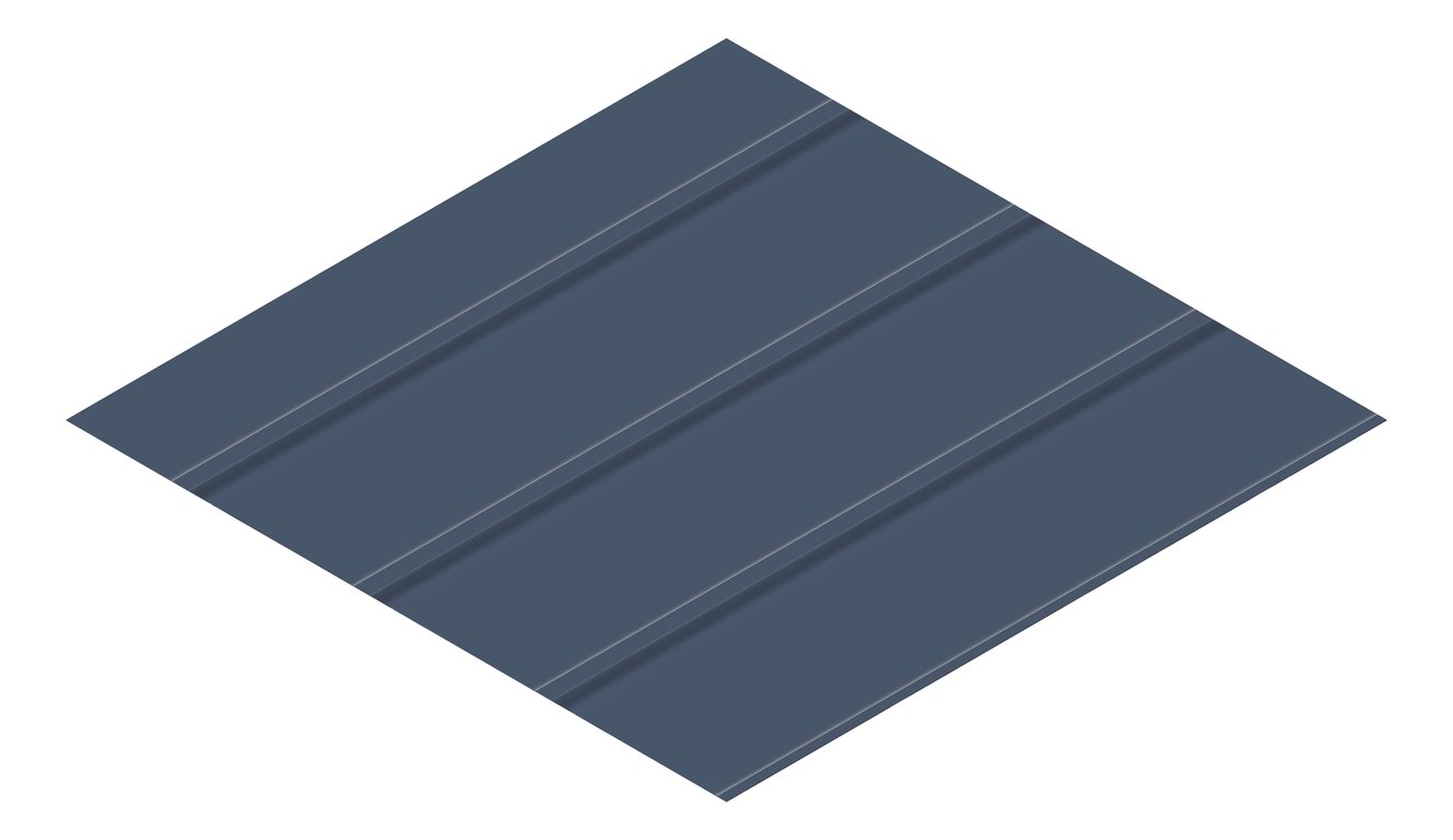 3D Presentation Image of Metal SheetCladding Fielders Finesse NeoRoman275 DeepOcean