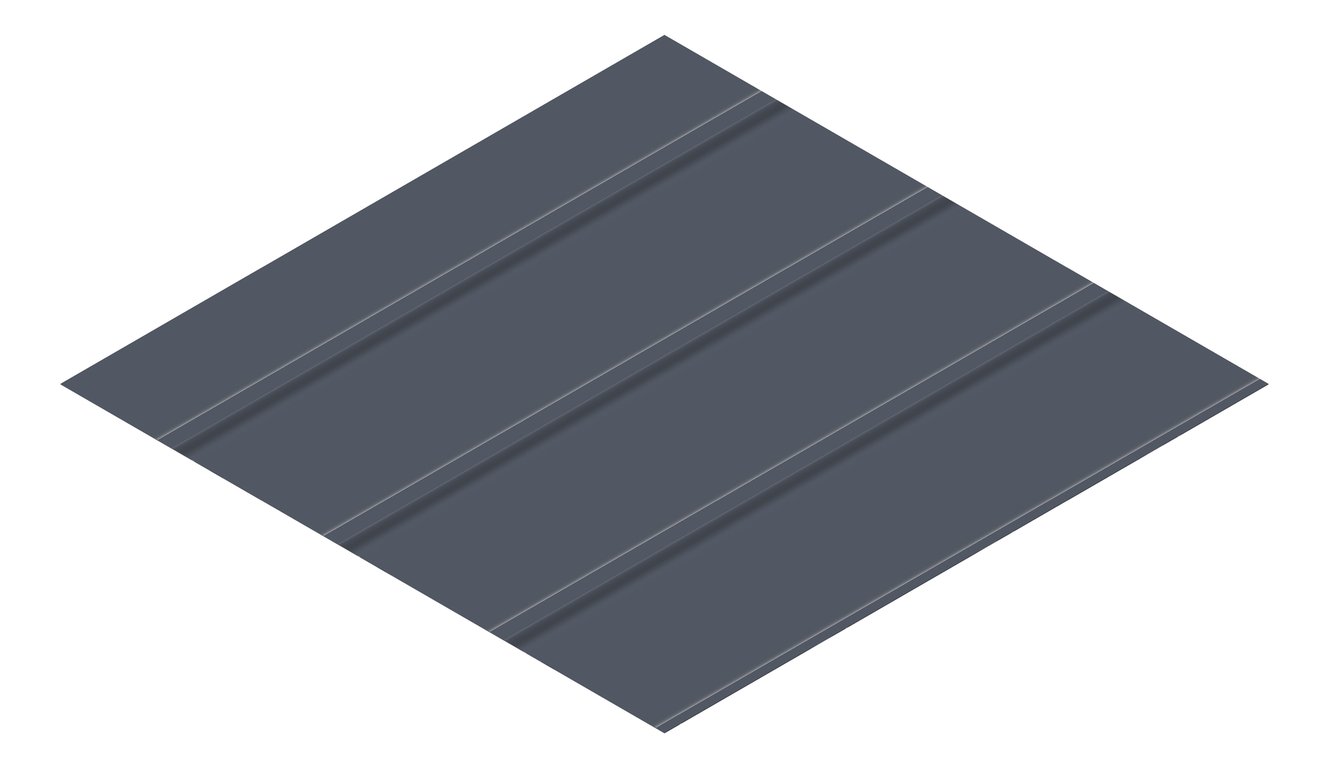 3D Presentation Image of Metal SheetCladding Fielders Finesse NeoRoman275 Ironstone