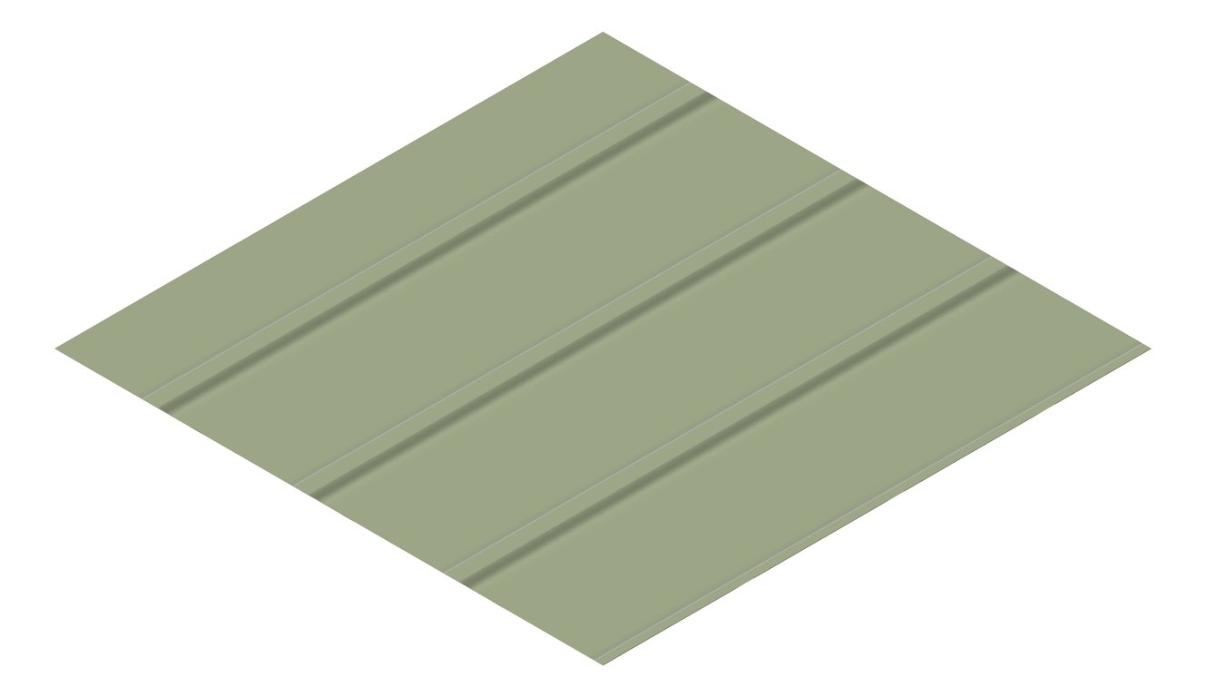 3D Presentation Image of Metal SheetCladding Fielders Finesse NeoRoman275 PaleEucalypt