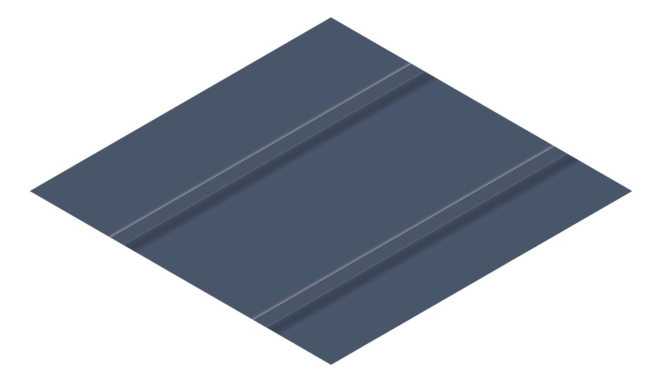 3D Presentation Image of Metal SheetCladding Fielders Finesse NeoRoman475 DeepOcean