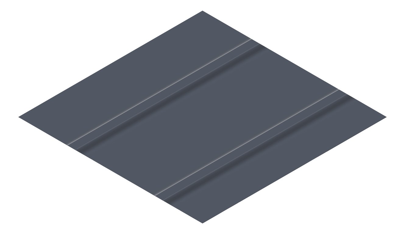 3D Presentation Image of Metal SheetCladding Fielders Finesse NeoRoman475 Ironstone