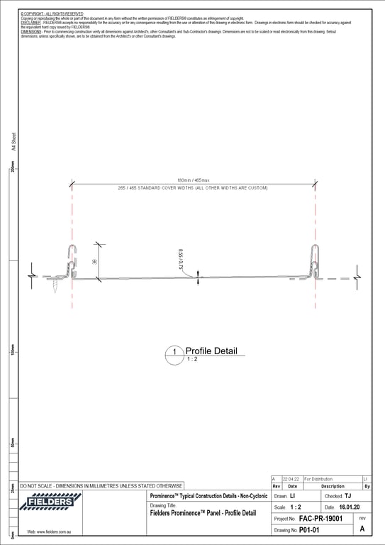 Navigate to P01-01 - Fielders Prominence™ Panel - Profile Detail