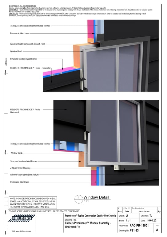 Navigate to P11-13 - Fielders Prominence™ Window Assembly - Horizontal Fix