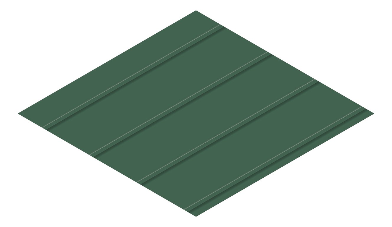 3D Presentation Image of Metal SheetCladding Fielders Finesse Prominence265 CottageGreen