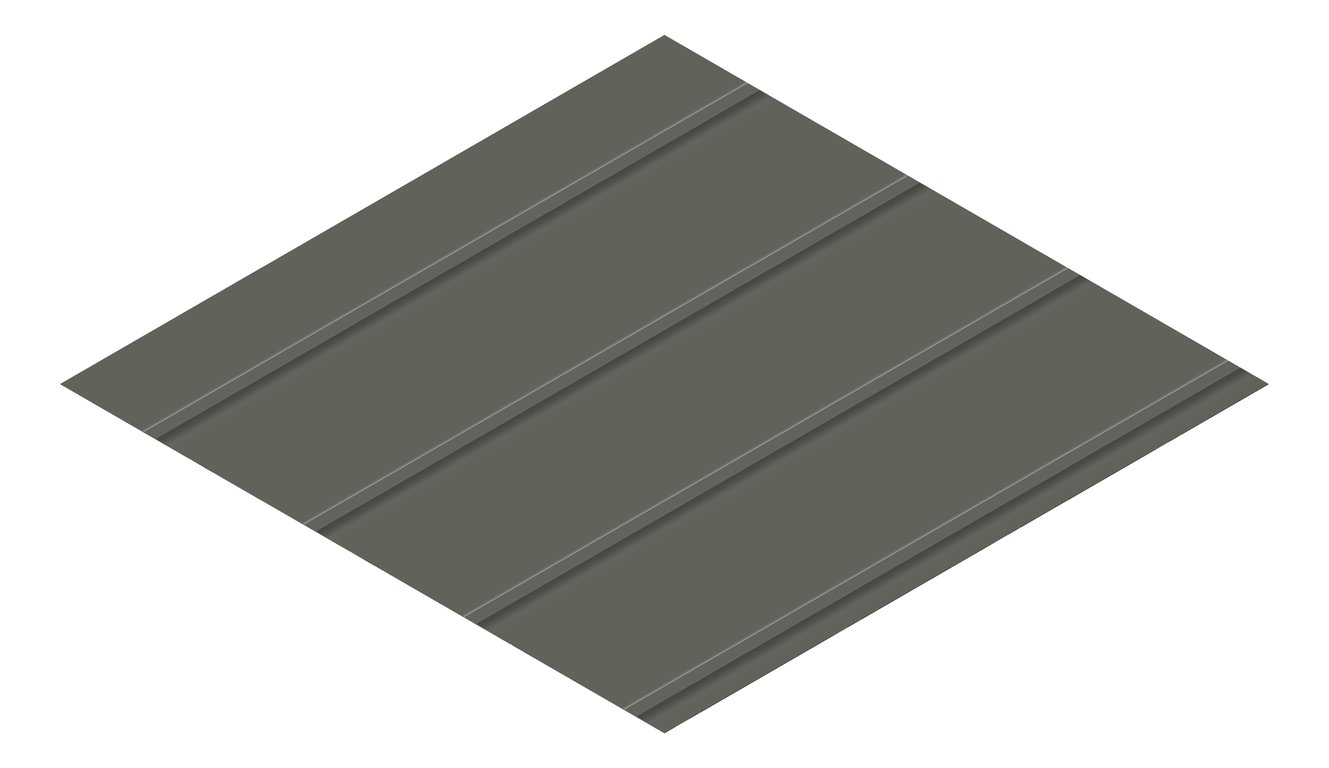 3D Presentation Image of Metal SheetCladding Fielders Finesse Prominence265 WoodlandGrey