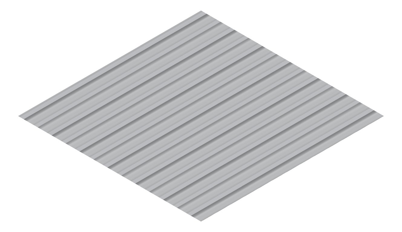 3D Presentation Image of Metal SheetCladding Fielders Finesse Shadowline305 BluegumMatt