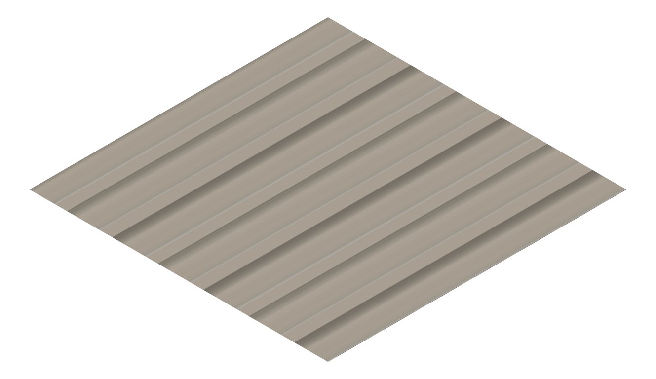 3D Presentation Image of Metal SheetCladding Fielders Finesse Shadowline305 Gully