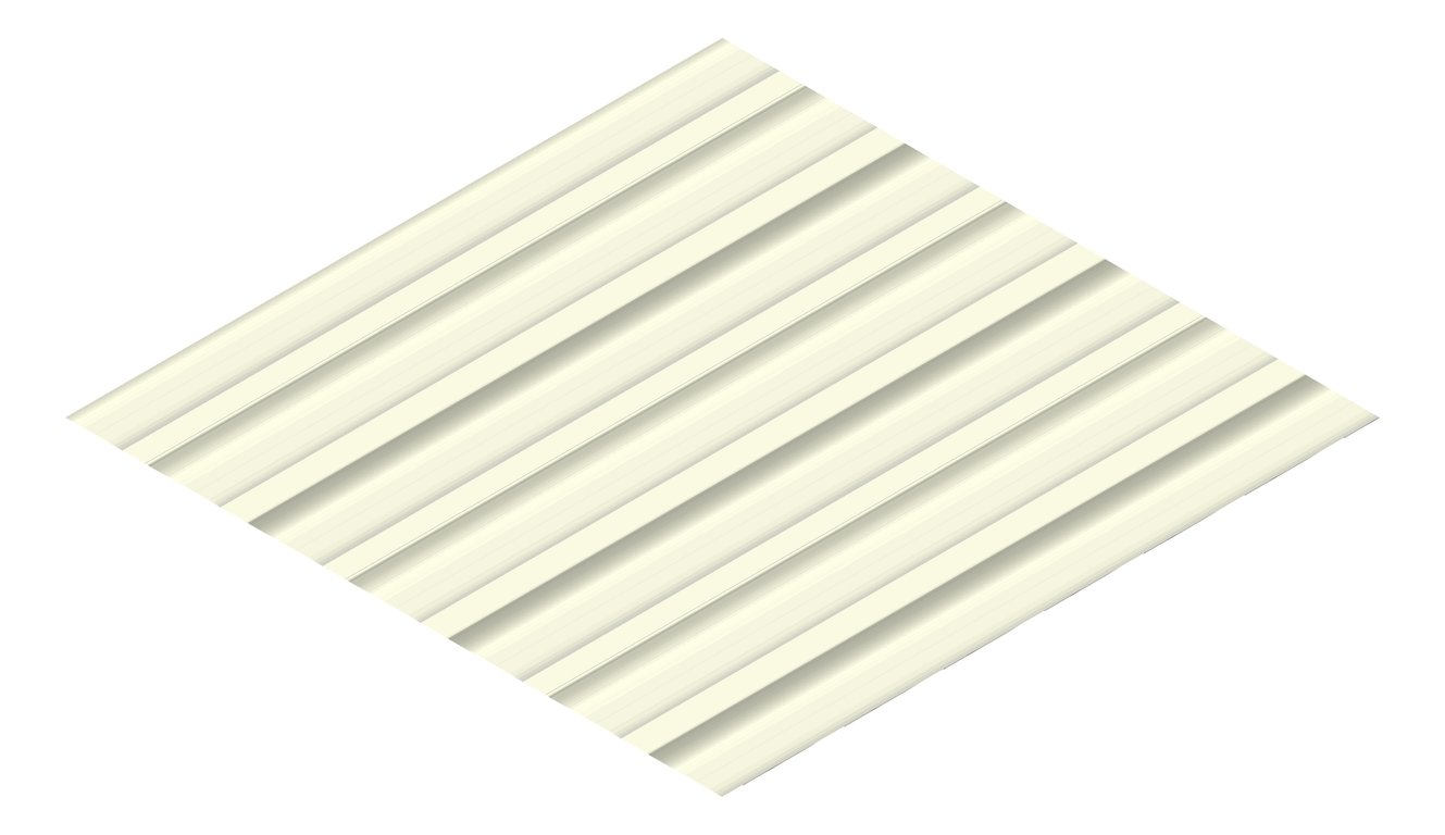 3D Presentation Image of Metal SheetCladding Fielders Finesse Shadowline305 Rhea