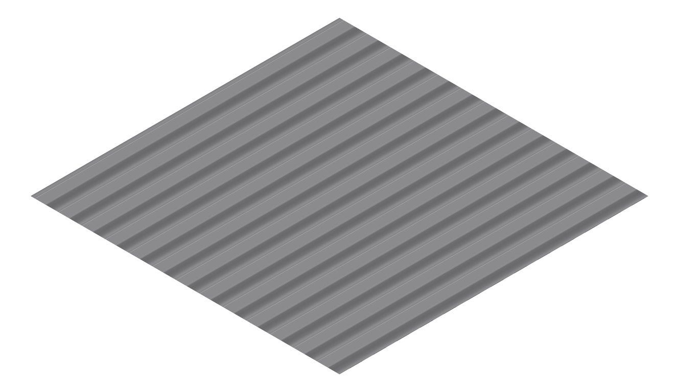 3D Presentation Image of Metal SheetCladding Fielders CorroMax21 Basalt
