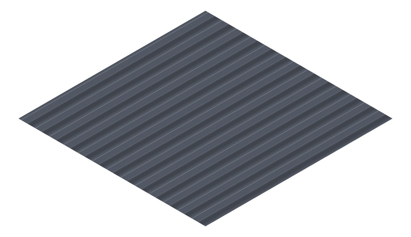 3D Presentation Image of Metal SheetCladding Fielders CorroMax21 Ironstone