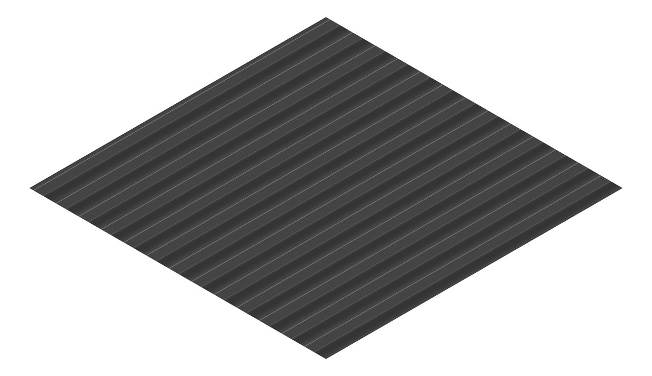 3D Presentation Image of Metal SheetCladding Fielders CorroMax21 MonumentMatt