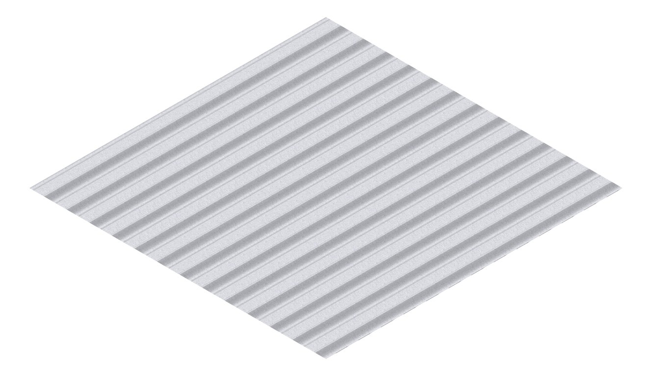 3D Presentation Image of Metal SheetCladding Fielders CorroMax21 ZincalumeSteel