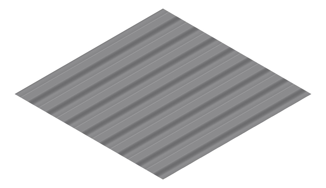 3D Presentation Image of Metal SheetCladding Fielders CorroMax35 Basalt