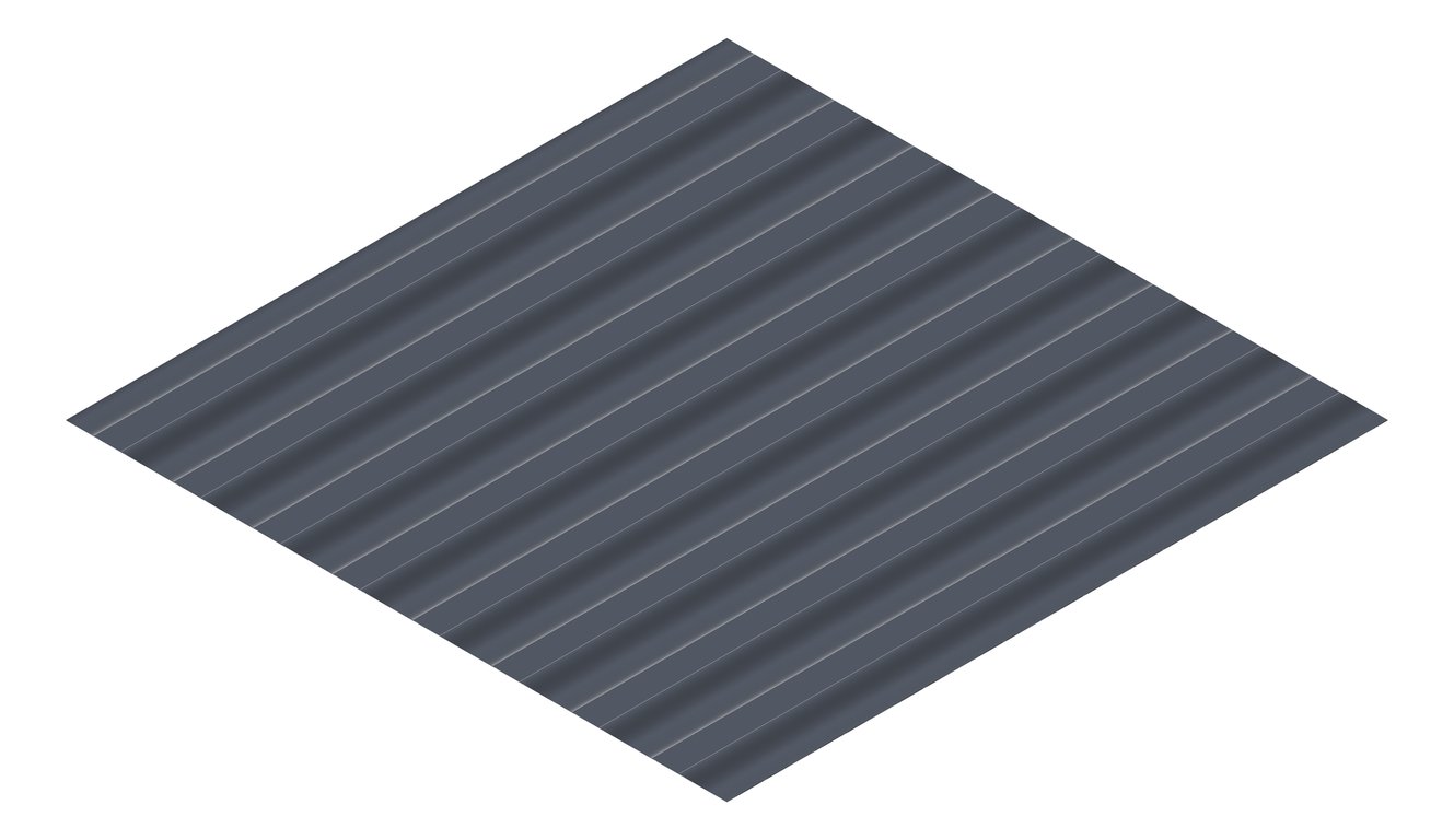 3D Presentation Image of Metal SheetCladding Fielders CorroMax35 Ironstone