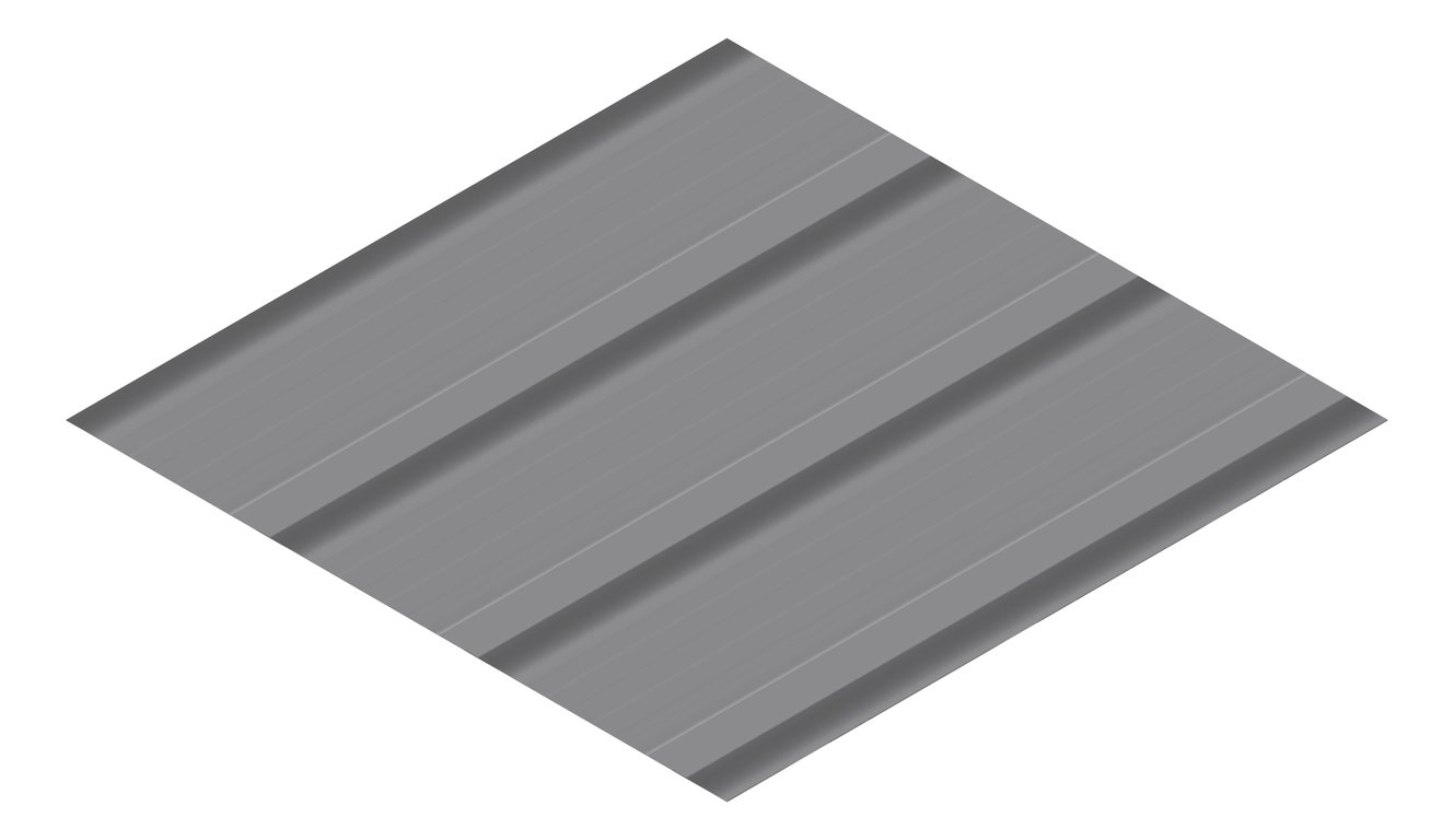 3D Presentation Image of Metal SheetCladding Fielders HiKlip630 Basalt