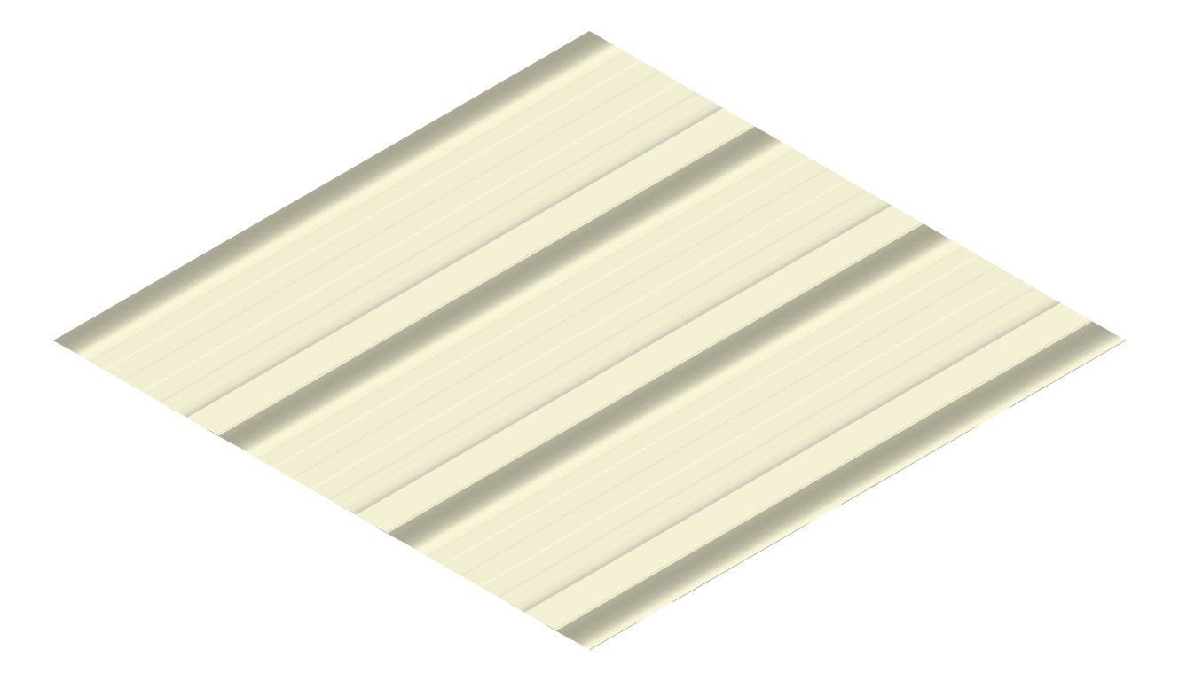 3D Presentation Image of Metal SheetCladding Fielders HiKlip630 EveningHaze