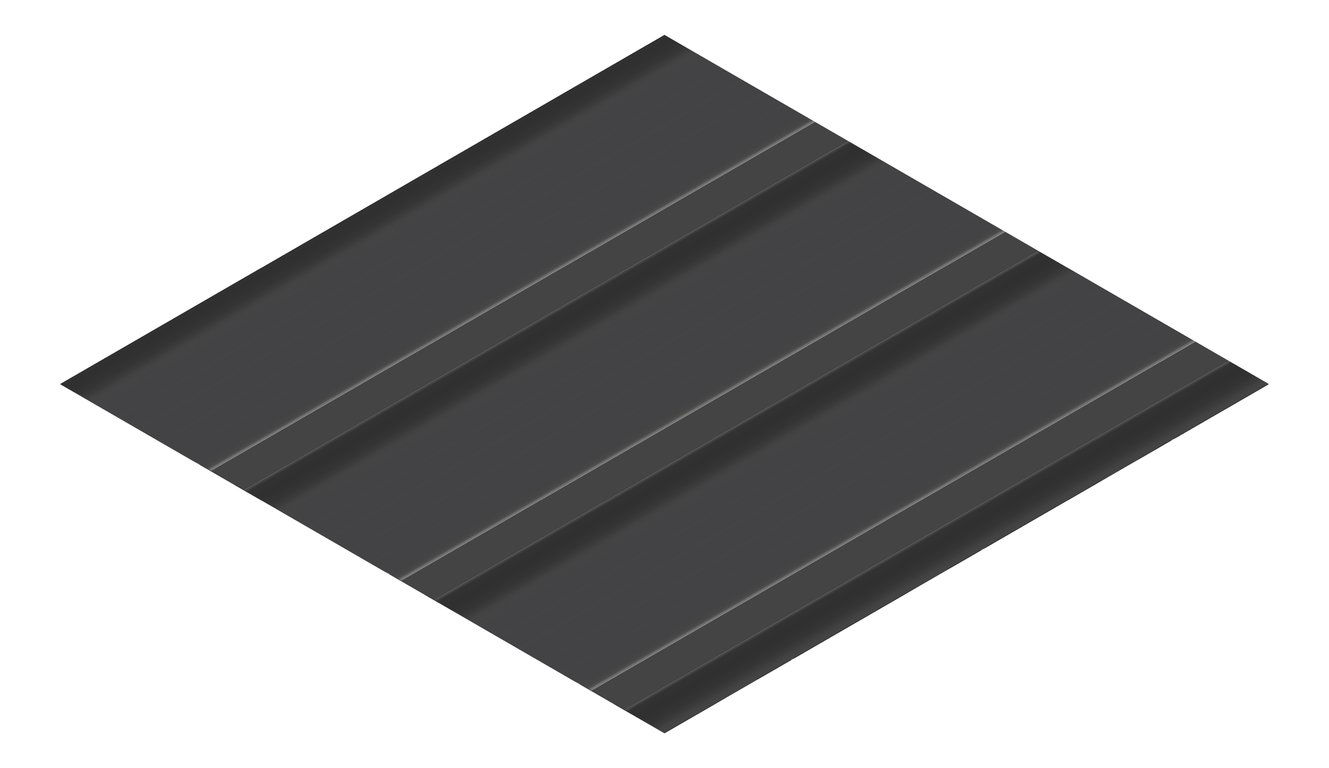 3D Presentation Image of Metal SheetCladding Fielders HiKlip630 MonumentMatt