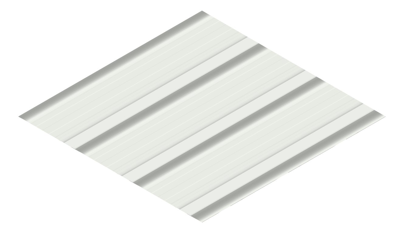 3D Presentation Image of Metal SheetCladding Fielders HiKlip630 ShaleGreyMatt