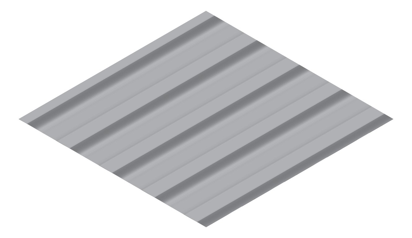 3D Presentation Image of Metal SheetCladding Fielders HiRib680 Astro