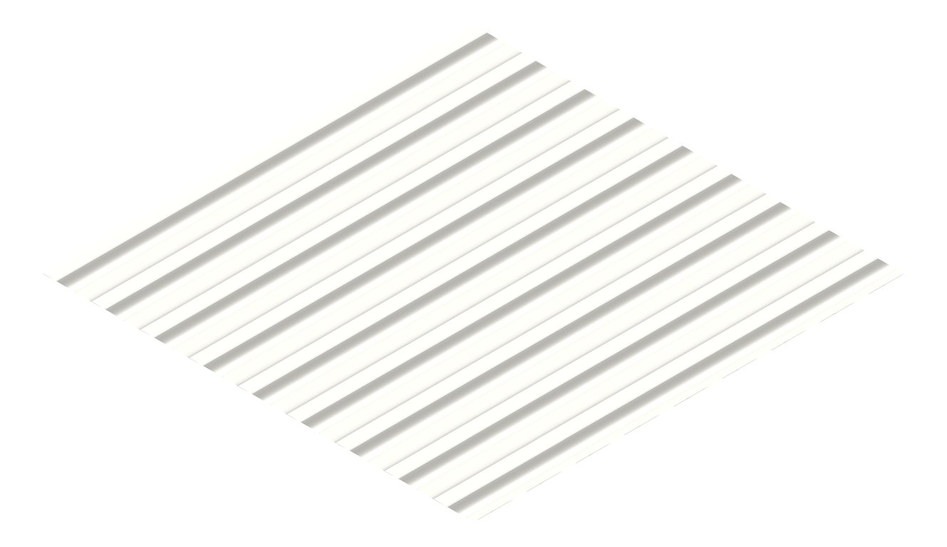 3D Presentation Image of Metal SheetCladding Fielders HiRib680 Southerly