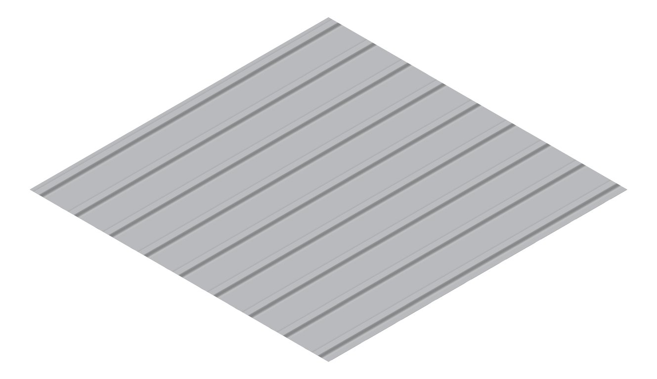 3D Presentation Image of Metal SheetCladding Fielders KingKlip700 NSW VIC BluegumMatt
