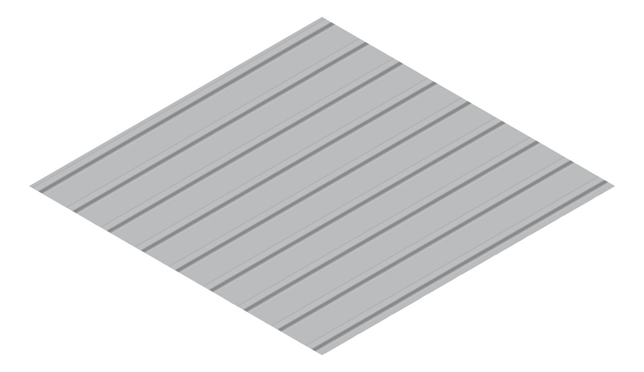 3D Presentation Image of Metal SheetCladding Fielders KingKlip700 NSW VIC Bluegum