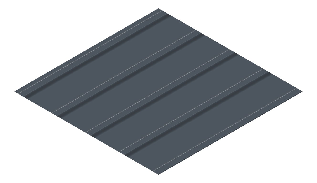 3D Presentation Image of Metal SheetCladding Fielders KingKlip700 NSW VIC Celestian