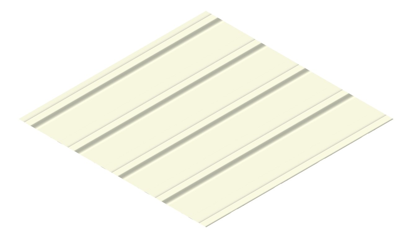 3D Presentation Image of Metal SheetCladding Fielders KingKlip700 SA Rhea