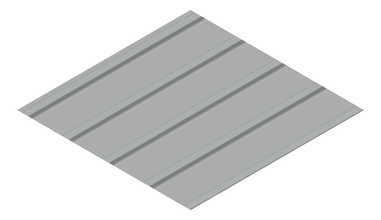 3D Presentation Image of Metal SheetCladding Fielders KingKlip700 SA Windspray