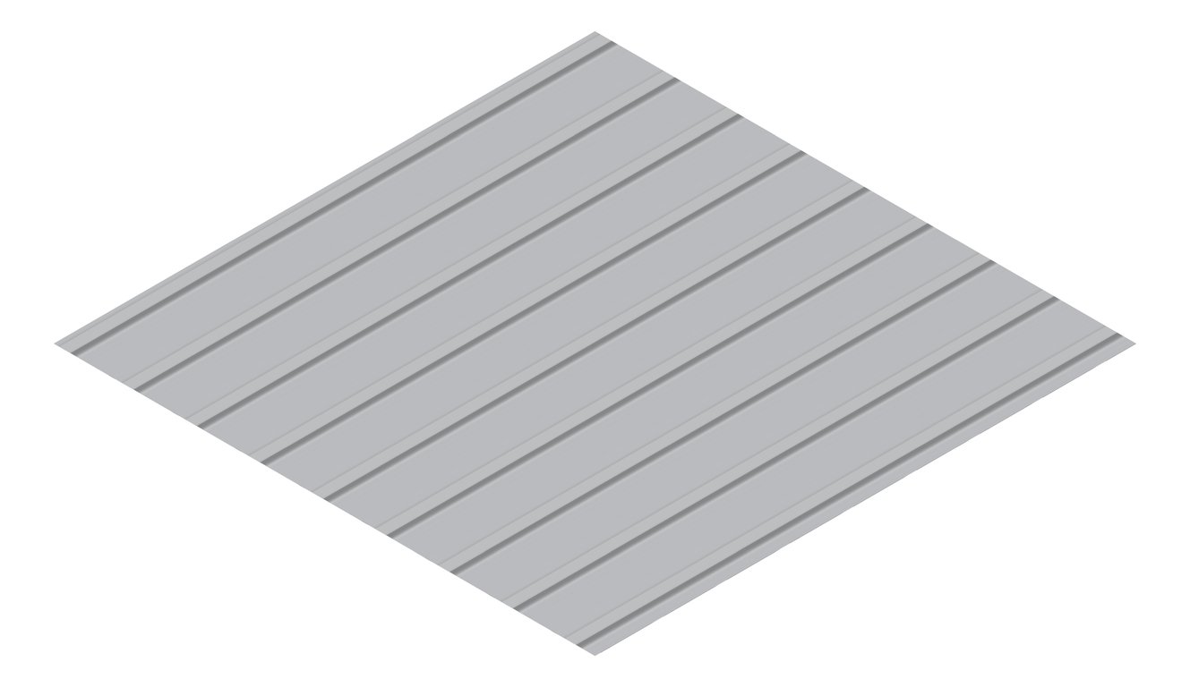 3D Presentation Image of Metal SheetCladding Fielders KingKlip700 WA Bluegum