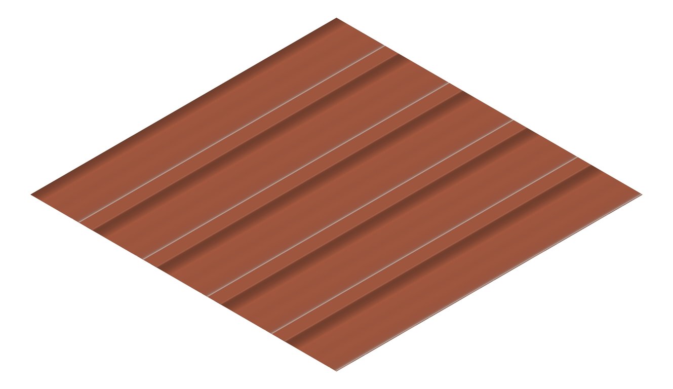 3D Presentation Image of Metal SheetCladding Fielders LoRib NSW VIC Aries
