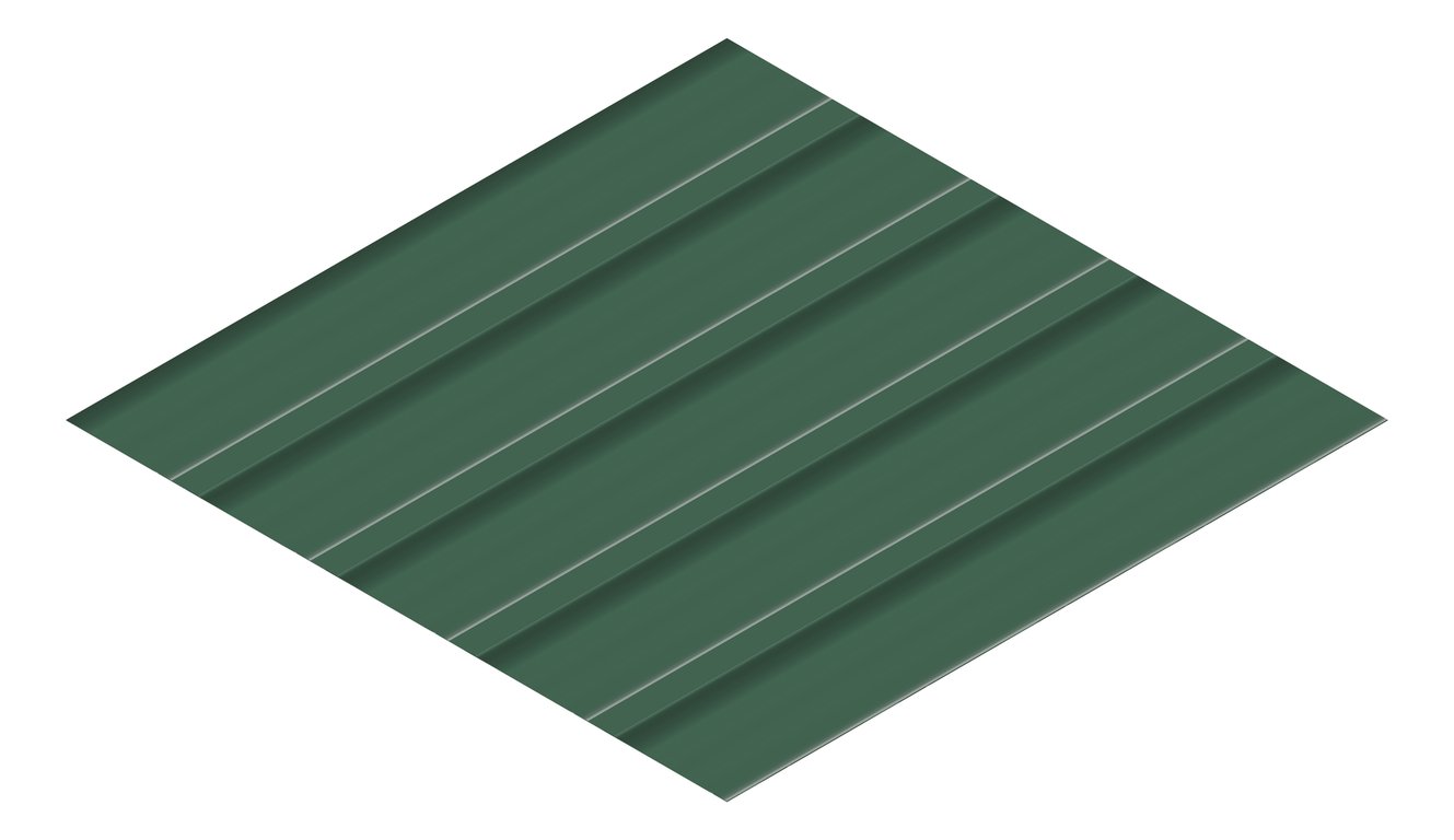 3D Presentation Image of Metal SheetCladding Fielders LoRib NSW VIC CottageGreen